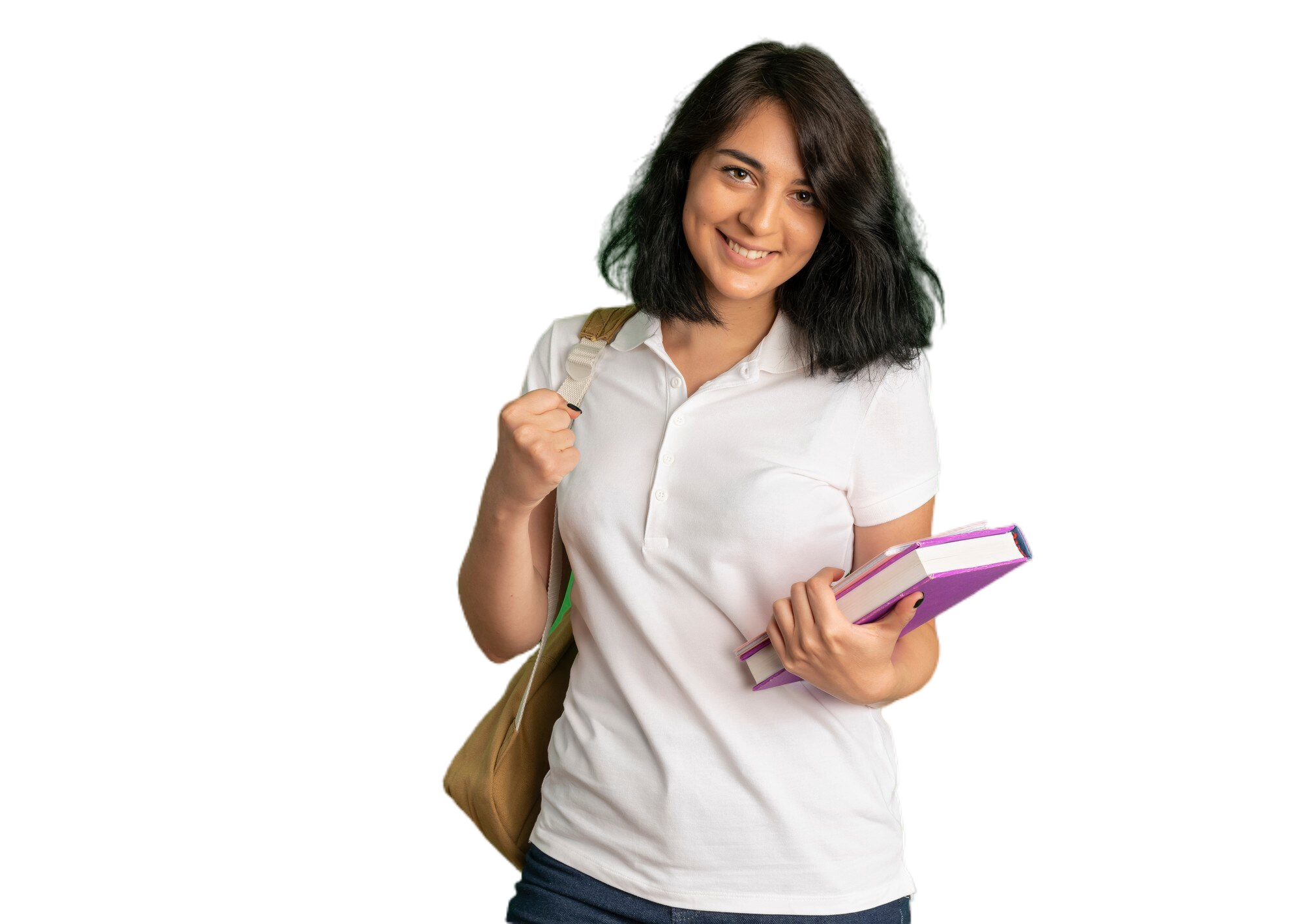 young-smiling-pretty-caucasian-schoolgirl-wearing-back-bag-holds-books-looking-camera-green-with-copy-space
